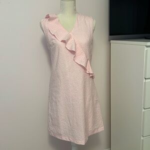 Duffield Lane Gingham Cotton Dress - Small